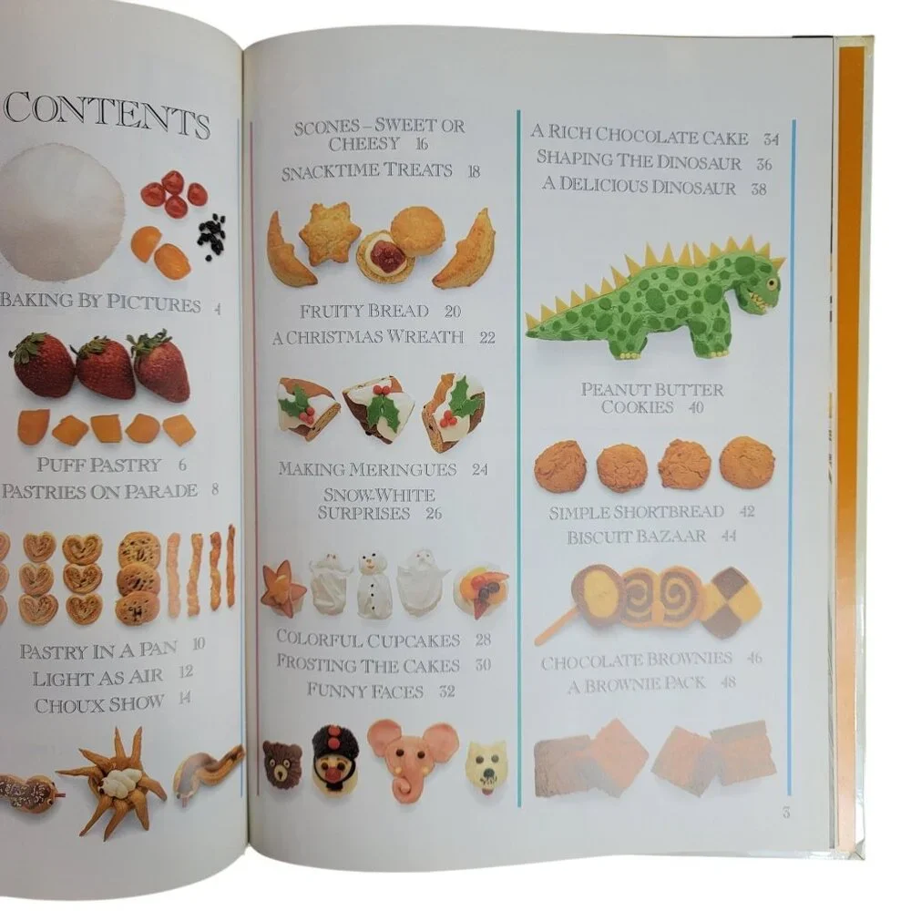 My First Baking Book 1991 Drew Cookbook 1989 Wilkes Set of 2 Vintage Hardcover